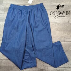 Alfred Dunner Petite Pull On Crop Jeans Size 14P